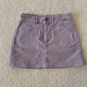 American Eagle Purple Corduroy Skirt